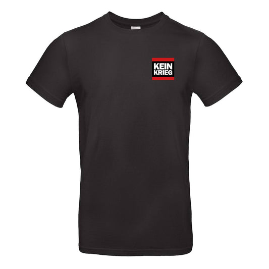 T-Shirt "Kein Krieg" Schwarz